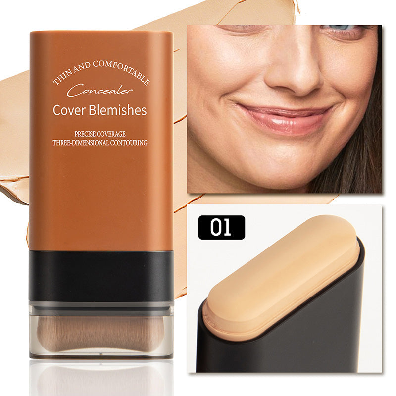 🔥Venta caliente 49% de descuento🔥Base de maquillaje en barra con corrector instantáneo y brocha incorporada