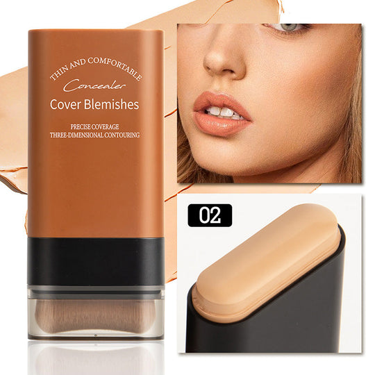 🔥Venta caliente 49% de descuento🔥Base de maquillaje en barra con corrector instantáneo y brocha incorporada