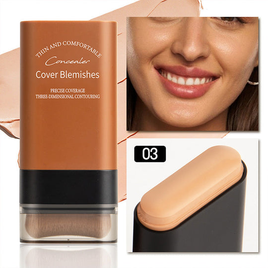 🔥Venta caliente 49% de descuento🔥Base de maquillaje en barra con corrector instantáneo y brocha incorporada