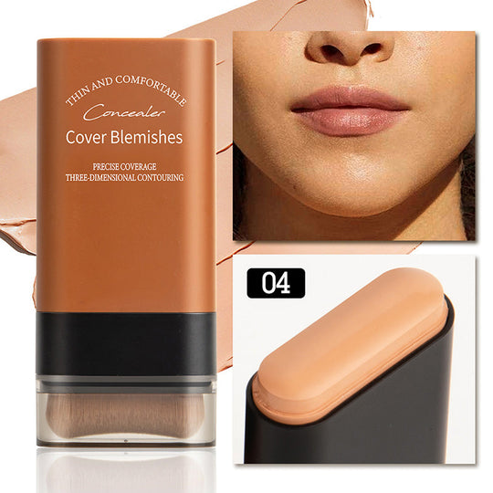 🔥Venta caliente 49% de descuento🔥Base de maquillaje en barra con corrector instantáneo y brocha incorporada