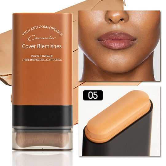 🔥Venta caliente 49% de descuento🔥Base de maquillaje en barra con corrector instantáneo y brocha incorporada