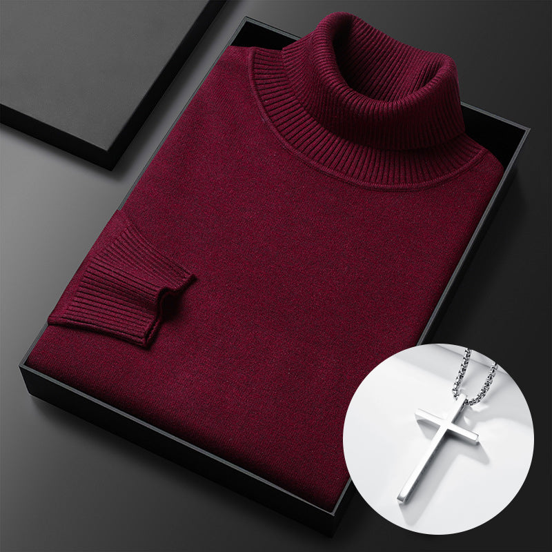 ⏳Black Friday Hot Sale!  ⏰Men's Solid Color Premium Turtleneck Sweater👔