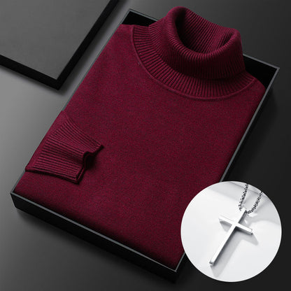 ⏳Black Friday Hot Sale!  ⏰Men's Solid Color Premium Turtleneck Sweater👔