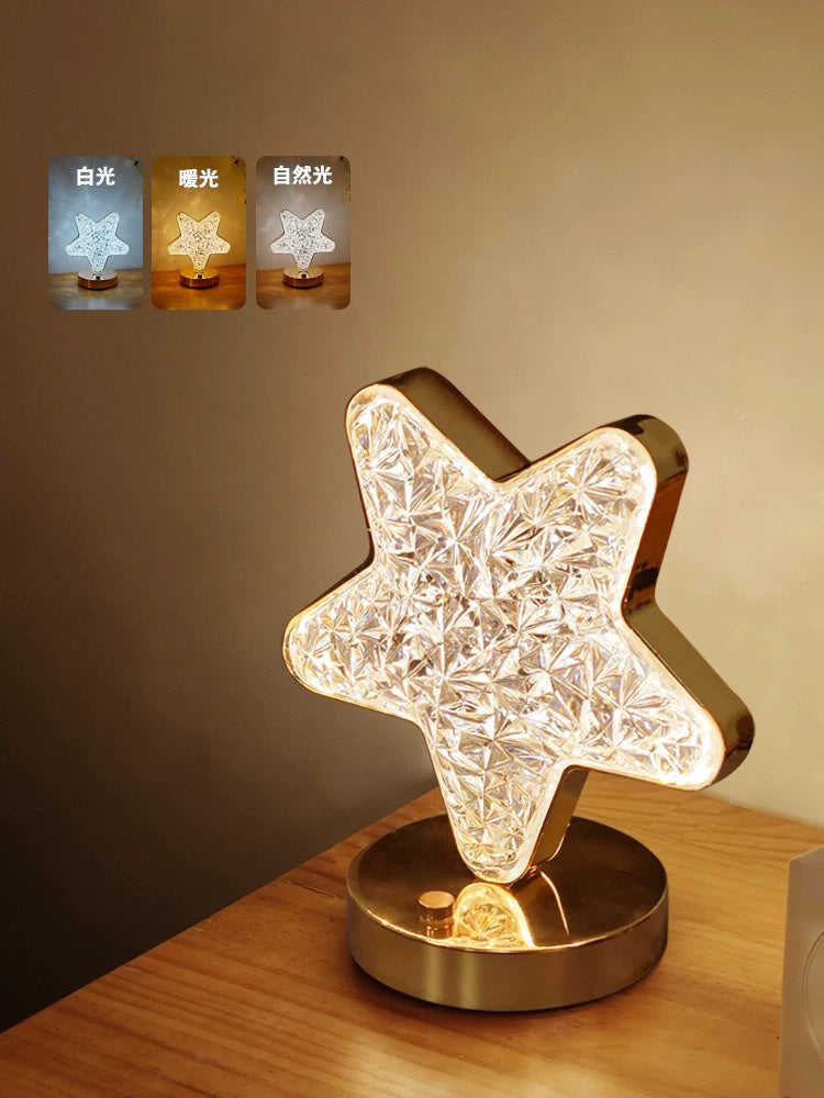 🎁Vánoční výprodej 50% SLEVA!!🎄PRODÁNO 50 000+! ✨Dobíjecí luxusní křišťálová LED noční lampa