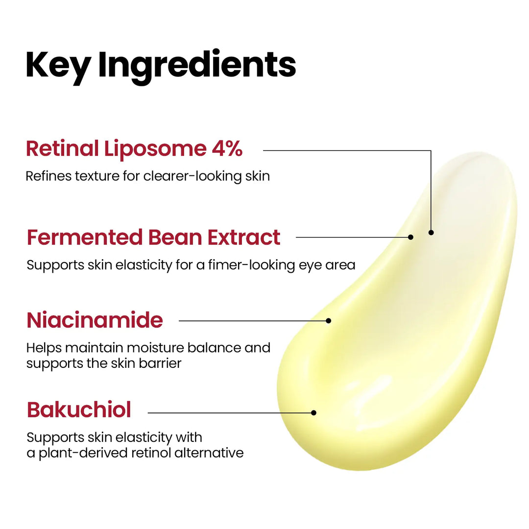 [KSECRET Official] SEOUL 1988 Retinal Eye Cream – Formulated with Advanced Retinal Liposome 4% | Intensive Eye Care for Dark Circles, Fine Lines & Under-Eye Bags | Korean Skincare