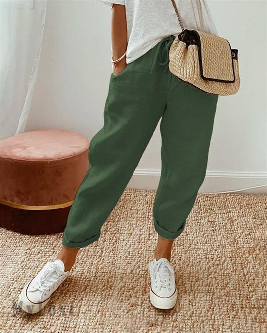 👖 50% OFF NOW ! ⚡ Casual Cotton and Linen Pants for Women – Skin-friendly Breathable, Loose Fit & All-match Daily Wear Design ☁️
