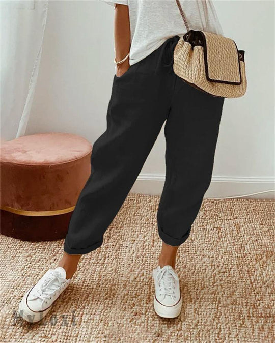 🥳2026 HOT SALE🥳💞 50% OFF✨ Ankle-Length Cotton Linen Pants – Breathable, elegant & kind to skin. High-waisted fit flatters every shape. A little treat for yourself or a thoughtful gift. 🌸✨