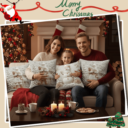 🎁Joulun alkualennukset 49% POIS🎅🎄Jouluaiheinen tyynynpäällinen