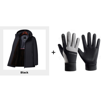 ⏳Time-limited 50% off⏰Men’s Thermal Thick Hooded Parka Coat