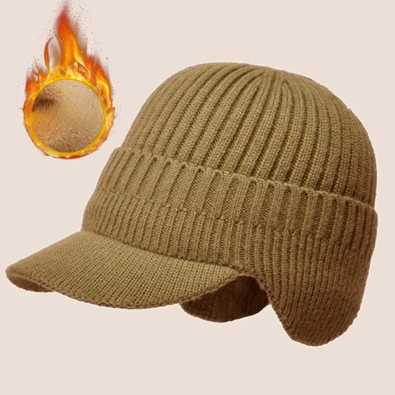 Cappello lavorato a maglia con protezione per le orecchie calda elastica da equitazione all'aperto