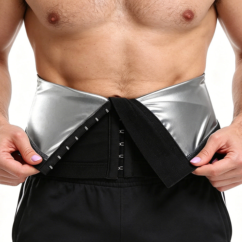 ✨New Arrival 50% OFF🏃‍♂️ Men's Waist Trainer Sweat Belt – Compression, Trimmer, Sauna Effect ✨