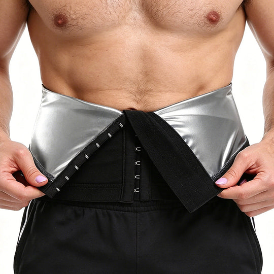 ✨New Arrival 50% OFF🏃‍♂️ Men's Waist Trainer Sweat Belt – Compression, Trimmer, Sauna Effect ✨