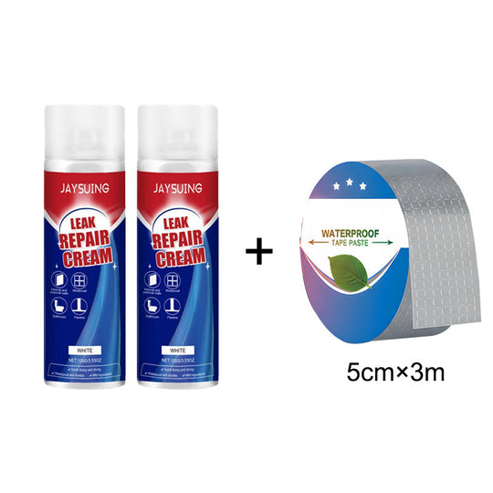 Instant Leak Repair Spray - Seals Cracks & Gaps in 5 Minutes, Waterproof & Flexible for Pipes/Roofs