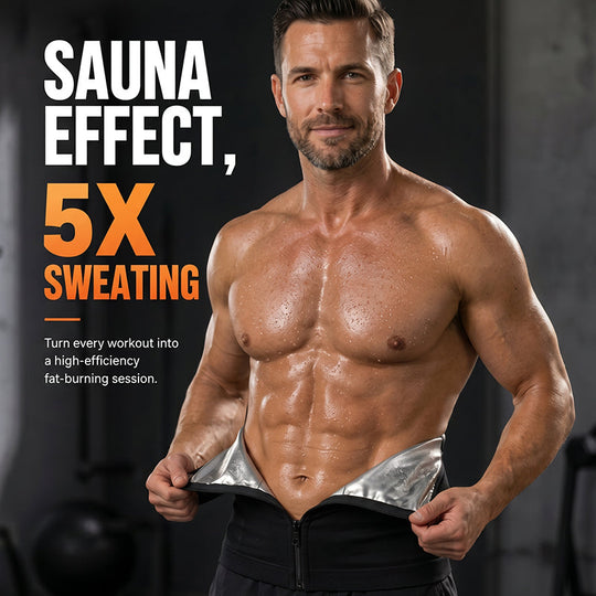 ✨New Arrival 50% OFF🏃‍♂️ Men's Waist Trainer Sweat Belt – Compression, Trimmer, Sauna Effect ✨