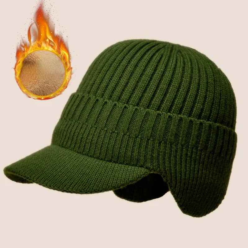 Cappello lavorato a maglia con protezione per le orecchie calda elastica da equitazione all'aperto