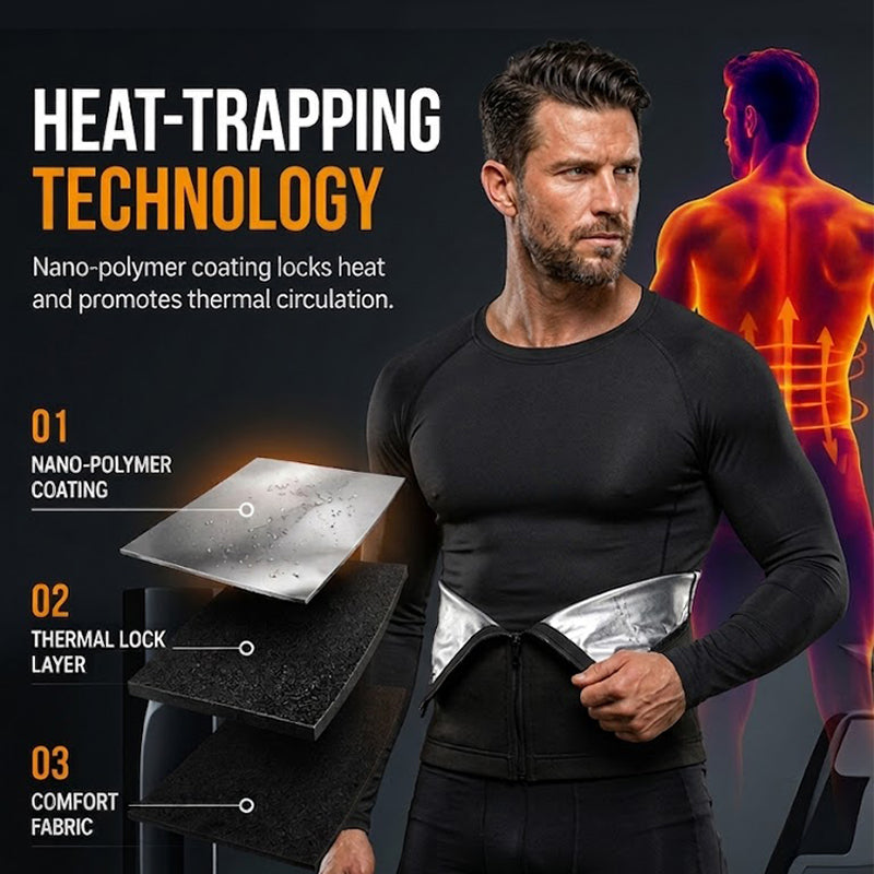 ✨New Arrival 50% OFF🏃‍♂️ Men's Waist Trainer Sweat Belt – Compression, Trimmer, Sauna Effect ✨