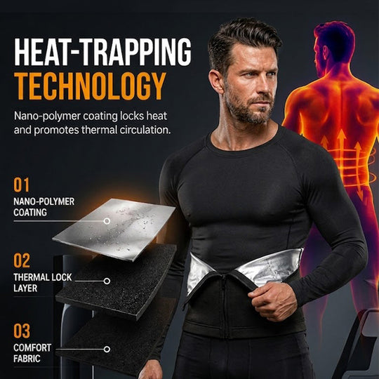 ✨New Arrival 50% OFF🏃‍♂️ Men's Waist Trainer Sweat Belt – Compression, Trimmer, Sauna Effect ✨