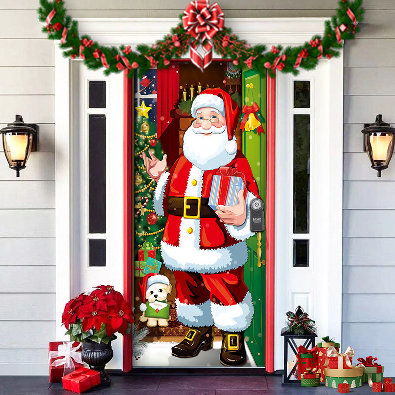 ⏳50% zniżki przez ograniczony czas⏰Dekoracja drzwi wejściowych na Boże Narodzenie🎅