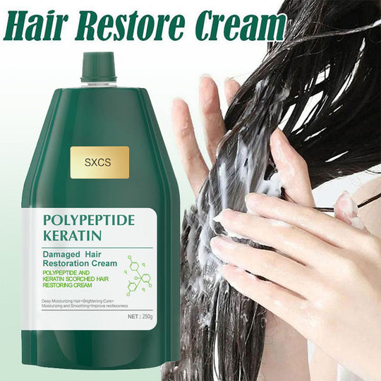 ⏳Lascaine 50% ar feadh tréimhse teoranta⏰Uachtar Deisiúcháin Damáiste Gruaige le Ceiratín Polaipeptide Hiodráitithe🥇