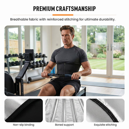 ✨New Arrival 50% OFF🏃‍♂️ Men's Waist Trainer Sweat Belt – Compression, Trimmer, Sauna Effect ✨