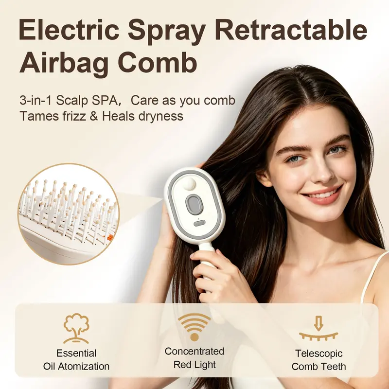 ⏳Limited Time Special Price⏰Electric Spray Air Cushion Massage Comb