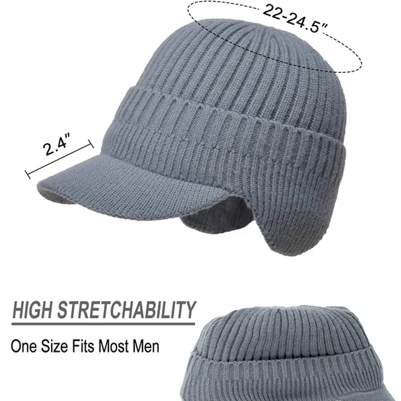 Cappello lavorato a maglia con protezione per le orecchie calda elastica da equitazione all'aperto