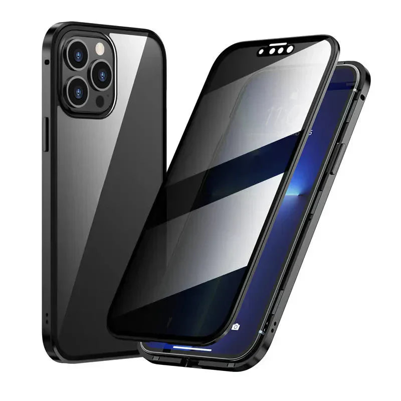 Magneettinen kaksipuolinen piikkiä estävä lasikuori iPhonelle