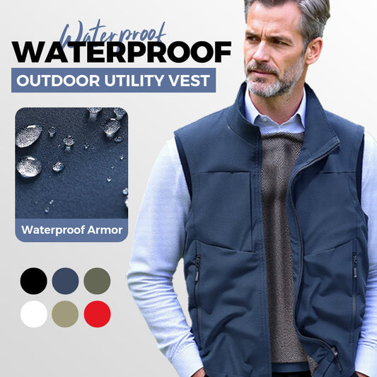 Gilet utilitaire extérieur imperméable pour hommes