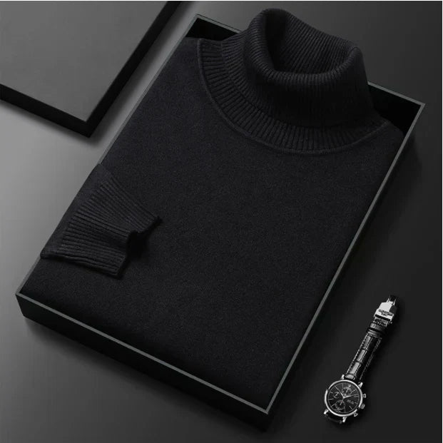 ⏳Black Friday Hot Sale!  ⏰Men's Solid Color Premium Turtleneck Sweater👔