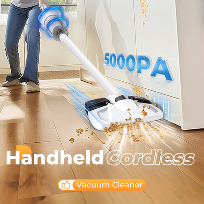 🧹 60% OFF NOW! ✨ Handheld Cordless Vacuum Cleaner - 15KPA Strong Suction & 30 Mins Runtime with 4 Attachments for Car & Home Cleaning 🚗🏠