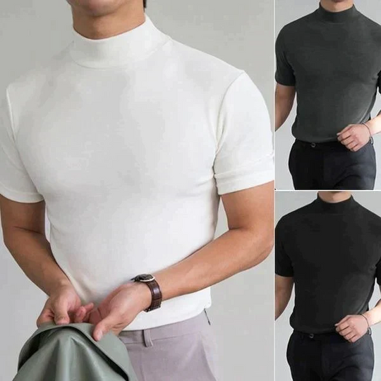 🔈🔈2026 Hot Sale🔥 High Neck Slim Fit T-shirt for Men