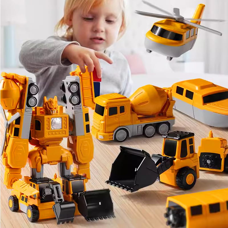 ⏰Christmas Sale 70% OFF!!🎁🔥Magnetic Transform Engineering Car Assembled Toys