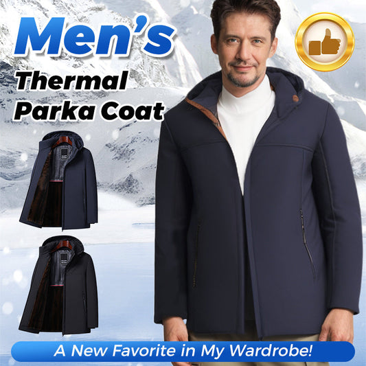 ⏳Time-limited 50% off⏰Men’s Thermal Thick Hooded Parka Coat