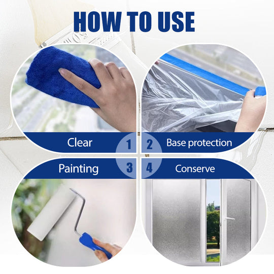 🔒 3 KAUFEN, 1 GRATIS! 🖌️ Wasserbasierte Milchglasfarbe – Einfache Anwendung für mehr Privatsphäre, keine Vorhänge nötig, abnehmbar &  Ungiftig 🏠✨