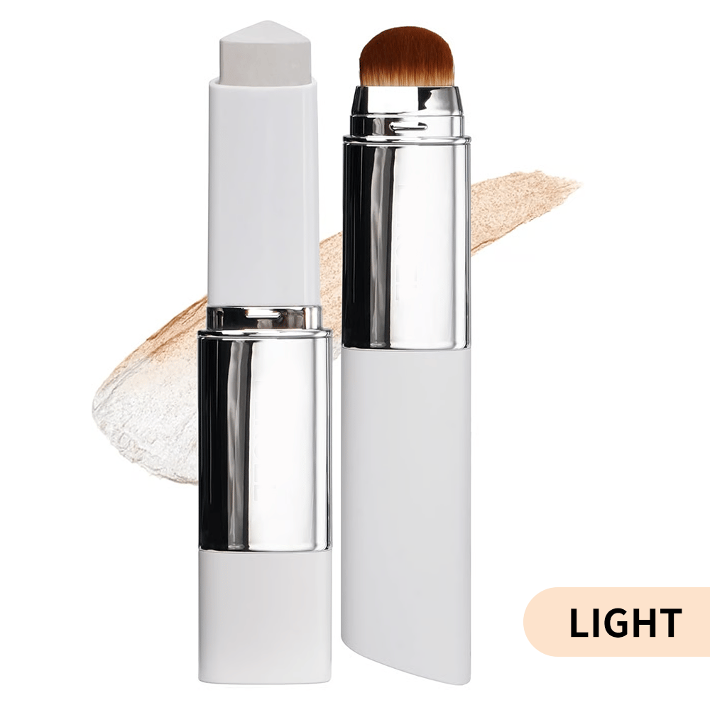 [OFFICIAL PRODUCT]  Cover Cream Stick V w/ Detachable Brush - Korean Skin Care Color-Changing Foundation Stick with Collagen Capsules