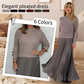 💖LAATSTE DAG ACTIE - 50% KORTING 💖 Effen damestrui met lange mouwen & Geplooide onderjurk