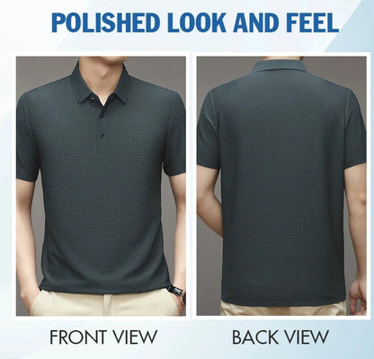 🔥Limited stock available 50% OFF👔 ❄️ Ice Silk Men's Shirt - Breathable & Smooth Fabric, Lightweight Comfort for Summer/Formal Occasions 🌞📦