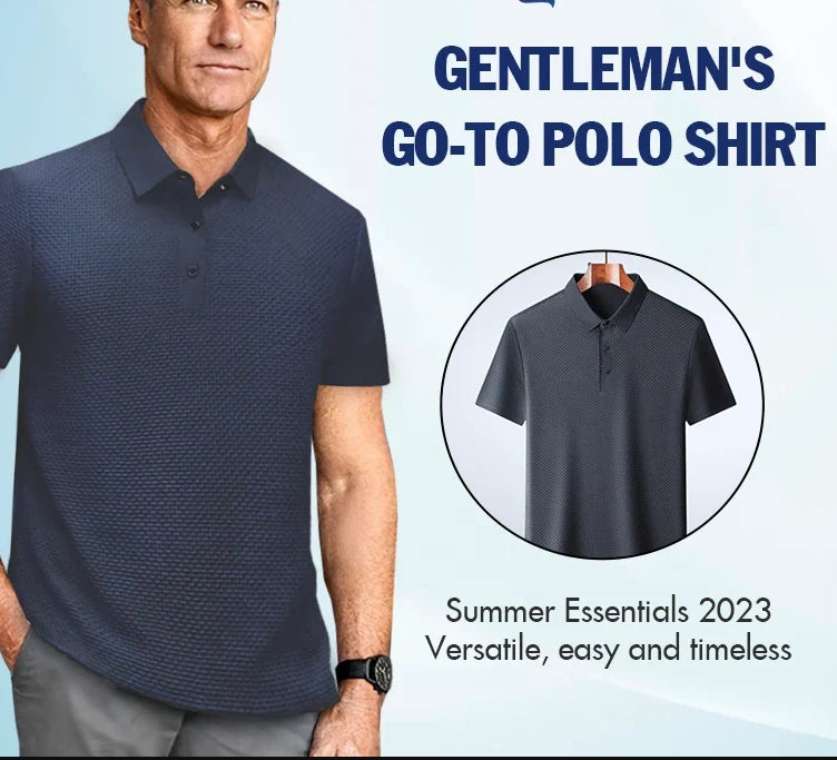 🔥Limited stock available 50% OFF👔 ❄️ Ice Silk Men's Shirt - Breathable & Smooth Fabric, Lightweight Comfort for Summer/Formal Occasions 🌞📦