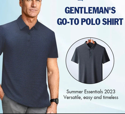 🔥Limited stock available 50% OFF👔 ❄️ Ice Silk Men's Shirt - Breathable & Smooth Fabric, Lightweight Comfort for Summer/Formal Occasions 🌞📦