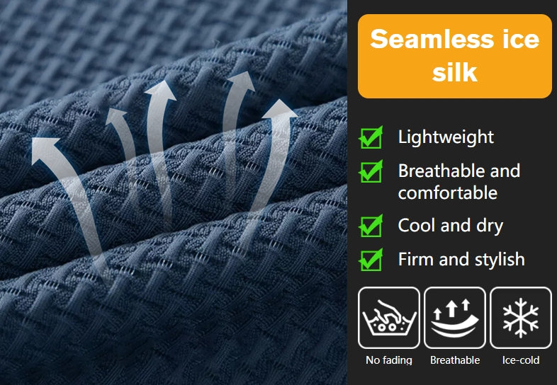 🔥Limited stock available 50% OFF👔 ❄️ Ice Silk Men's Shirt - Breathable & Smooth Fabric, Lightweight Comfort for Summer/Formal Occasions 🌞📦