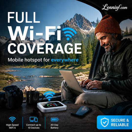 ⏳Time-Limited Special⏰Mobile Hotspot – Portable WiFi, full coverage anywhere. No contract, no setup. Stay connected on the go!