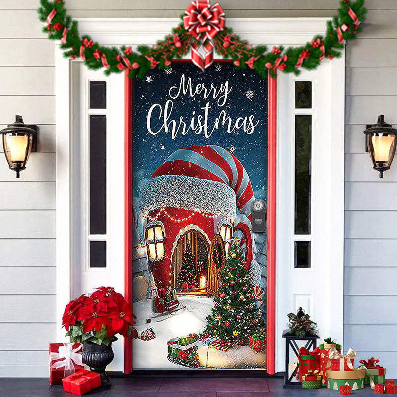 ⏳50% zniżki przez ograniczony czas⏰Dekoracja drzwi wejściowych na Boże Narodzenie🎅