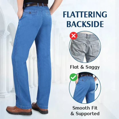 Men’s High Waist Straight Fit Jeans