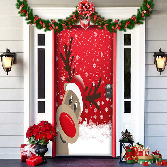 ⏳50% zniżki przez ograniczony czas⏰Dekoracja drzwi wejściowych na Boże Narodzenie🎅