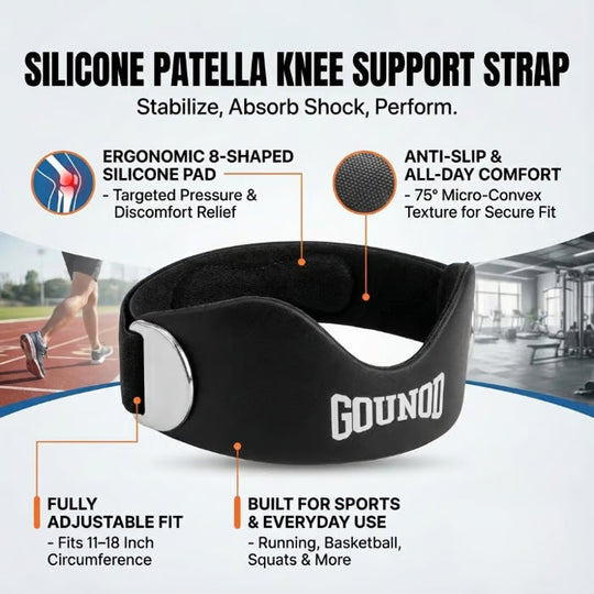 Silicone Patella Knee Support Strap