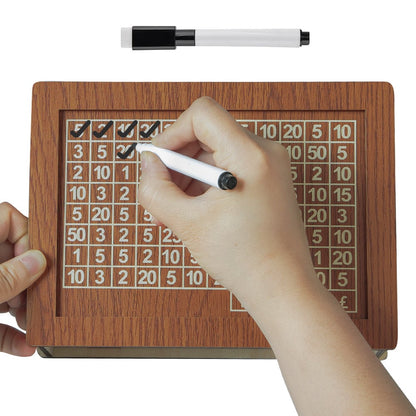 🎁 Hot Sale 70% OFF 🔥Retro Style Wooden Money Box with Counter Piggy Bank Handmade Saving Money Goal Piggy Bank