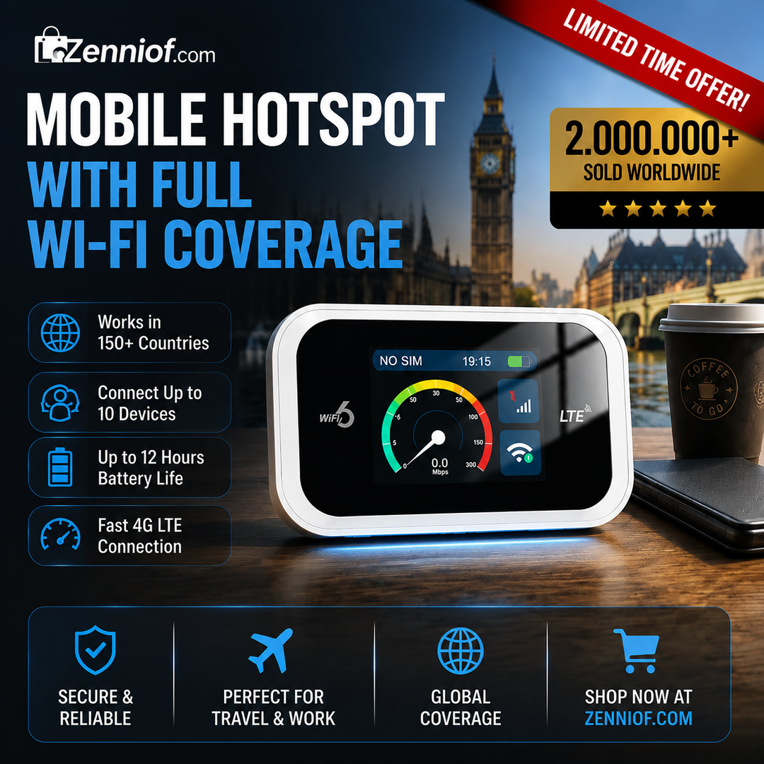 ⏳Time-Limited Special⏰Mobile Hotspot – Portable WiFi, full coverage anywhere. No contract, no setup. Stay connected on the go!