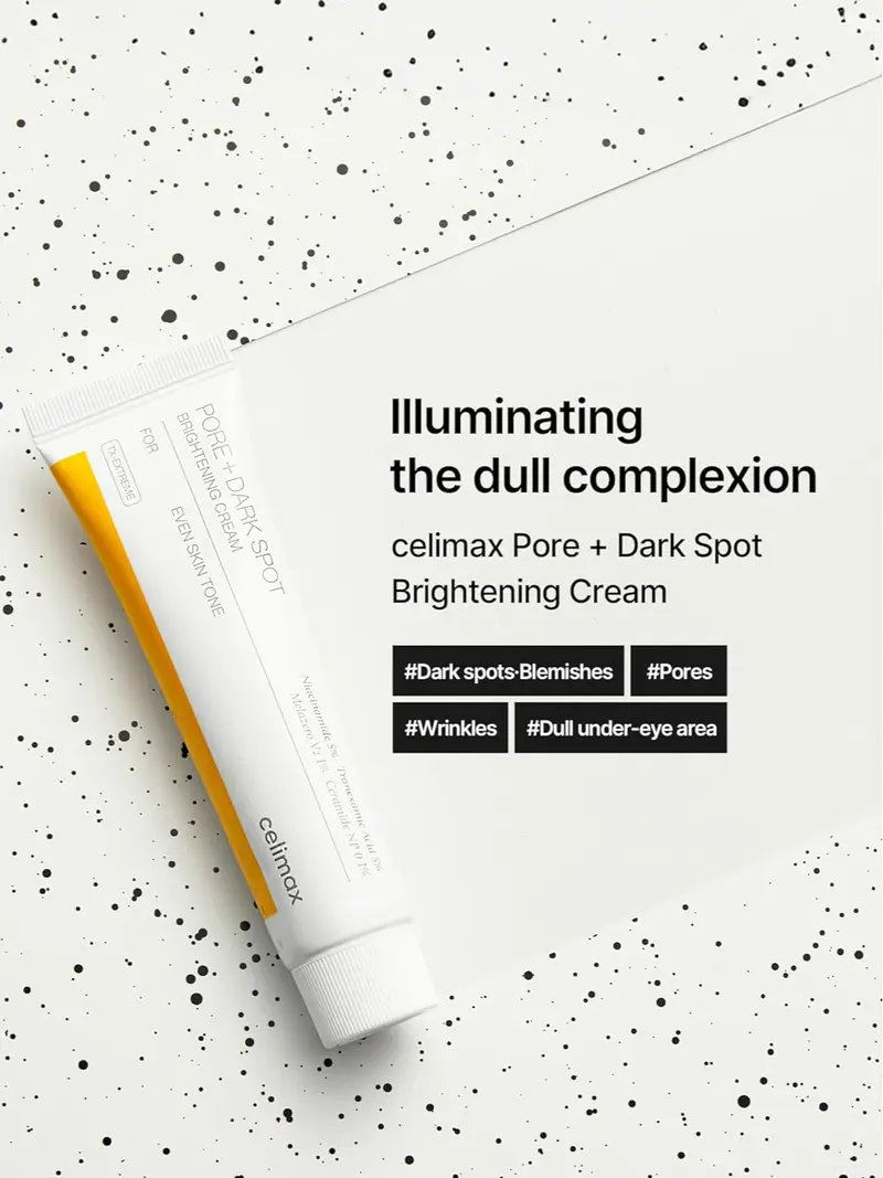 EELHOE Pores + Dark Spots Refining Cream with Arbutin, Niacinamide, Tranexamic Acid & Melazero | Pore-Minimizing, Gentle & Hydrating Daily Moisturizer, Suitable for Sensitive Skin, 50g (1 Pack)