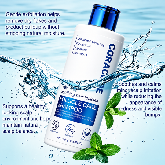 Folliculitis Shampoo for Itchy, Flaky Scalp - Purifying Formula for a Soothed, Balanced Scalp & Oily Scalp Care, Men & Women