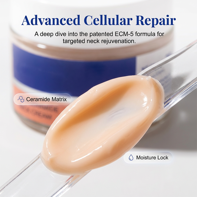Necksphalt ECM Neck Barrier Cream | Anti-aging Cream, Firming Wrinkles, Skin Lifting | Korean Cosmetics | 1.7 fl oz (50 ml)